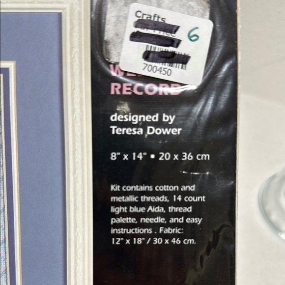 Dimensions Counted Cross Stitch Kit with Floral Design - Picture 3 of 7